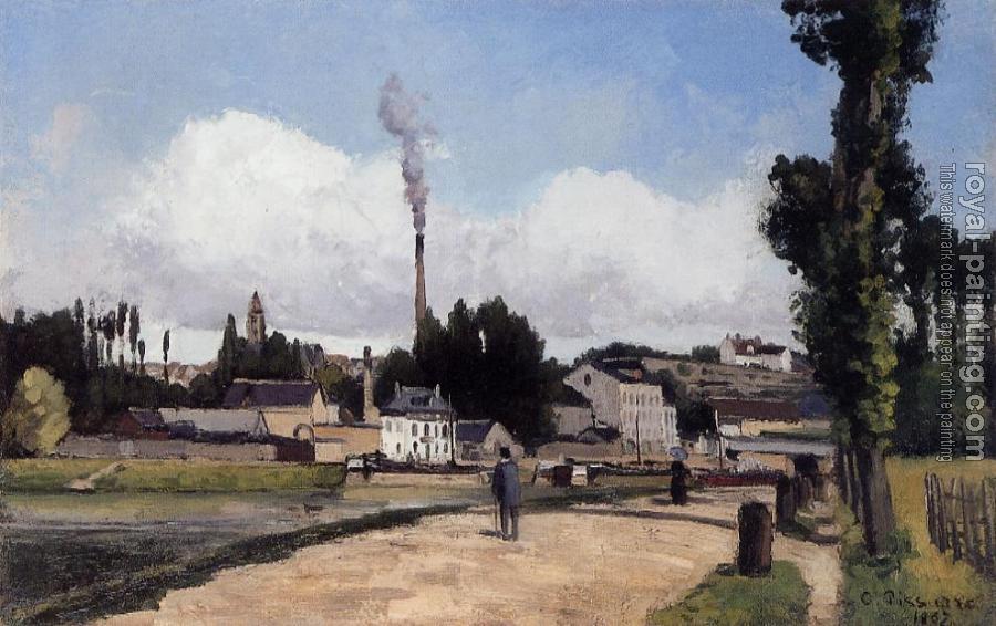 Camille Pissarro : By the Oise at Pontoise